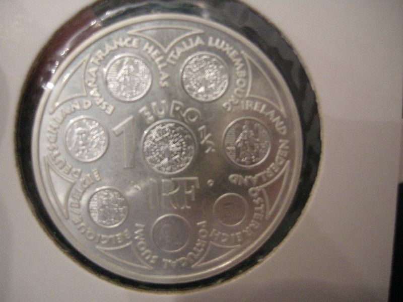 (afbeelding voor) 1½ Euro Frankrijk 2002 Proof invoering Euro